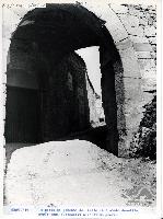 Verucchio : la porta di ponente del castello e stata demolita negli anni successivi all'ultima guerra